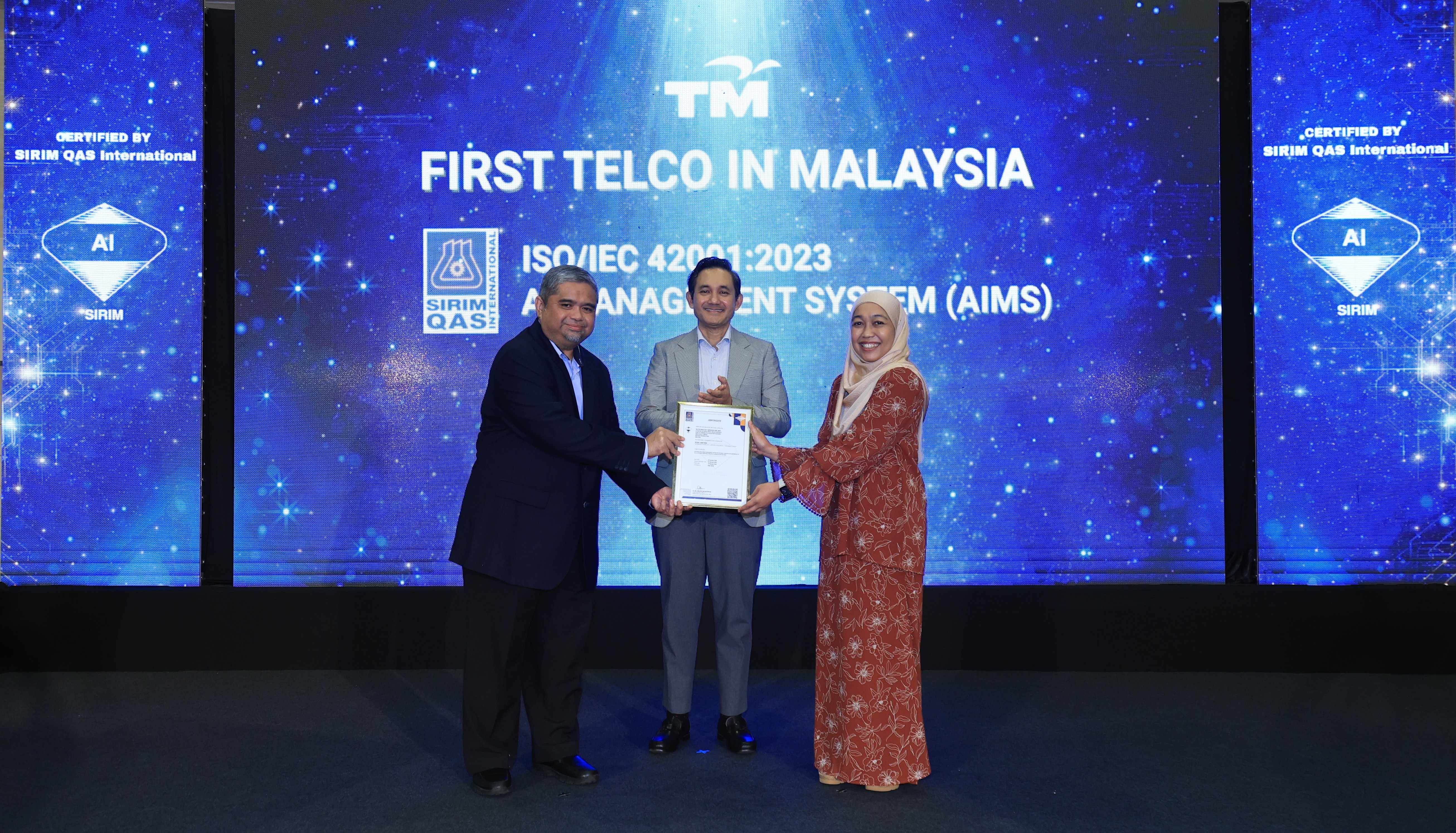 TM LEADS IN TRUSTED AI  AS MALAYSIA’S FIRST TELCO CERTIFIED WITH ISO/IEC 42001:2023