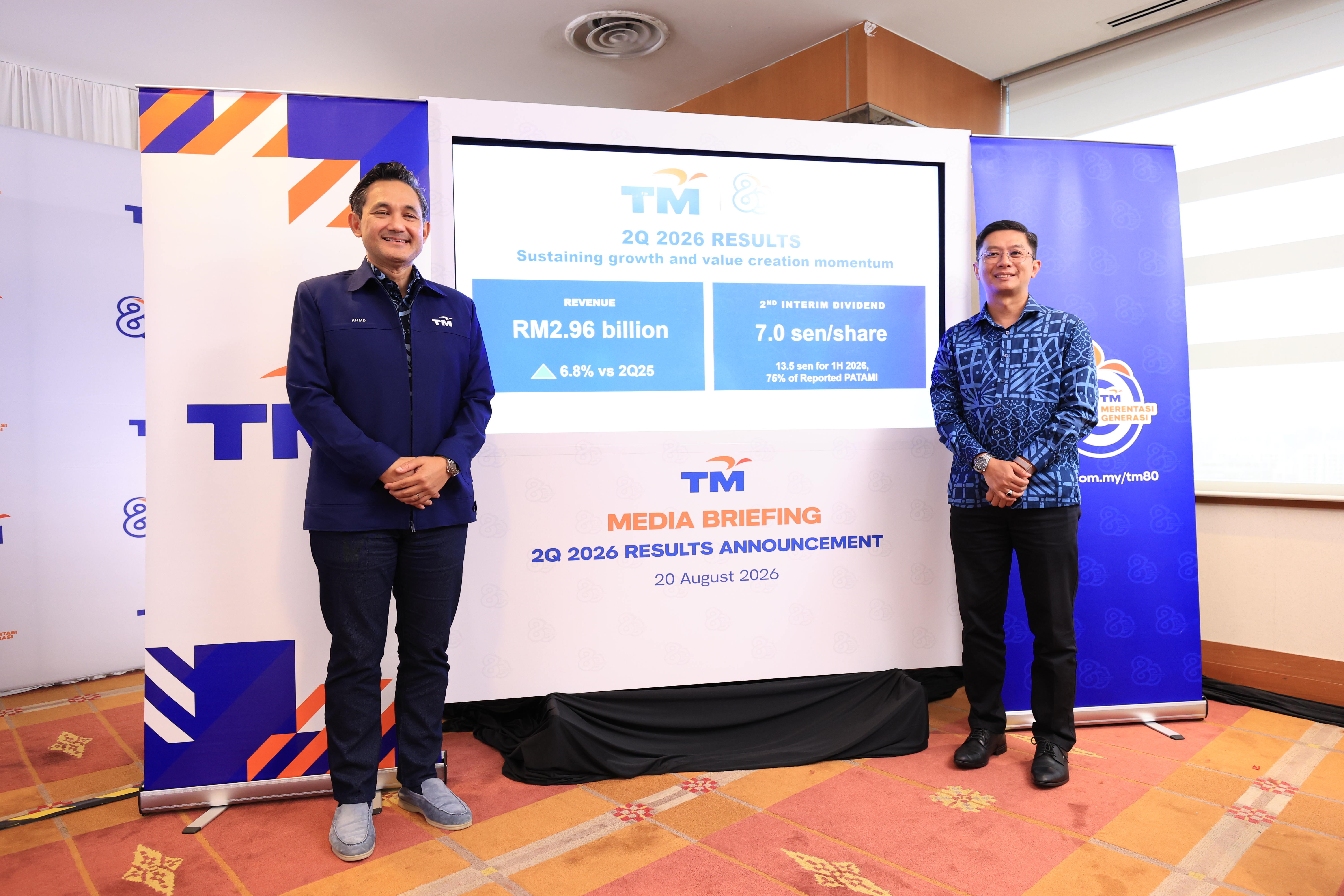 TM SUSTAINS GROWTH AND VALUE CREATION MOMENTUM IN 2Q 2026; REVENUE UP 6.8%, DECLARES SECOND INTERIM DIVIDEND OF 7.0 SEN
