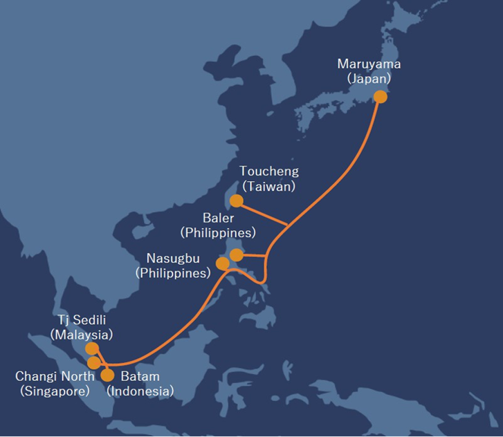 Running 8,000 km across, the Candle submarine cable system will connect major landing stations from Japan, Taiwan, the Philippines, Indonesia, Malaysia, and Singapore